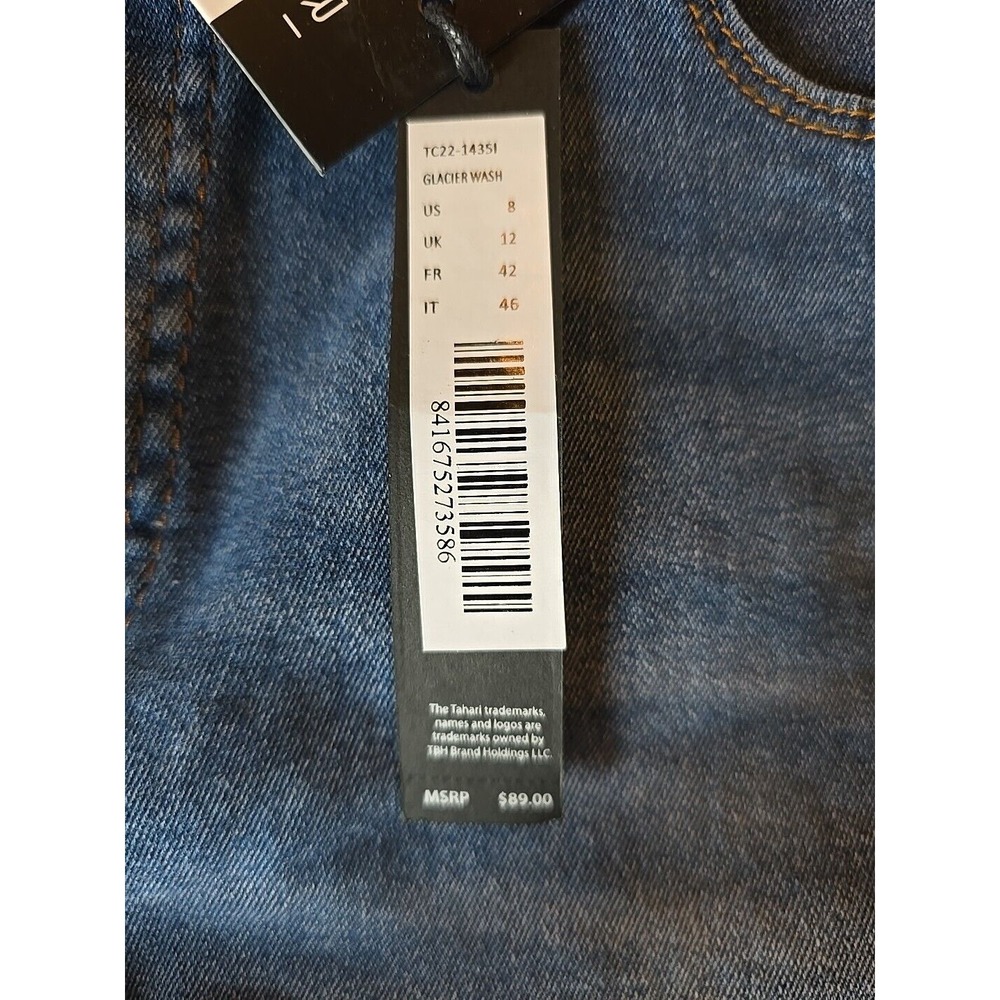 Tahari Women's Maeve Fit Solution Miniboot Medium Wash Size 8‎ RUNS SMALL - Picture 6 of 16
